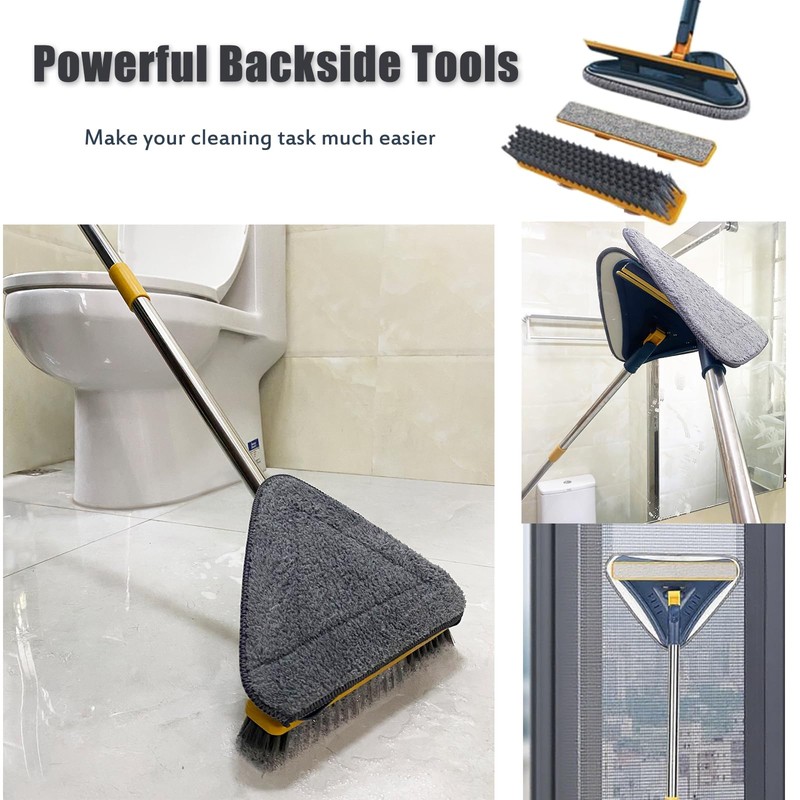 ShinyDew Wall Cleaner Mop with Long Handle, 5-in-1 Wall Cleaning
