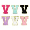 sourcing map Chenille Letter Patches 3.3" Alphabet V Iron on