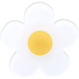 Smartphone Grip, Korean, Flower, Simple, Cute, Stylish, Smartphone Stand, Fall Prevention (White)
