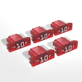 AUPROTEC Mini LP Car Fuses Blade Fuses 2A - 30A Selection: 10A Amp Red Pack of 5