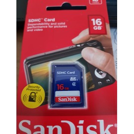 SanDisk 16GB Class 4 SDHC Flash Memory Card - Retail Package