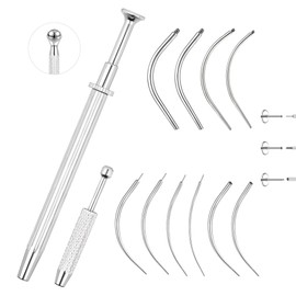 6ixGosh 14G 16G 18G 20G Piercing Taper Ball Grabber Tool for Changing Jewelry Piercing Threadless Insertion Pin Screw On Assistant Tool for Earring Nose Studs Changing Stretching Kit, 2
