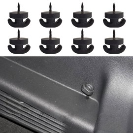 DUSCOKE Car Cargo Net Hook Hardware Kit, Universal Hanging Hook Ring Loop for Car Rear Cargo Trunk, Auto Storage Organizer Mesh Pocket Hooks, Tie Down Luggage Net Fastener Screws for Most Cars (8PCS)