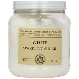 India Tree Bright White Sparkling Sugar, 3.4 lb (Pack of 2)