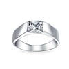 Bling Jewelry Princess Cut 925 Sterling Silver CZ Polished Band