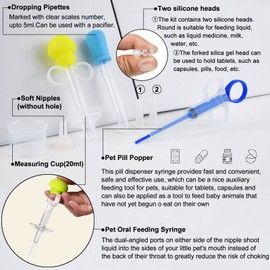 onebarleycorn Tablets Cat Entry Aid Tablet Cat Syringe Dog Tablets Applicator Pill Assist Dog Tablet Syringe Aid Pills Capsule