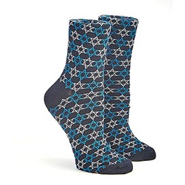 R&L Star of David Adult Crew Socks