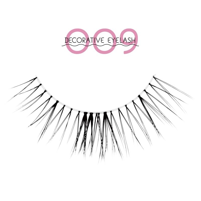 Decorative Eyelashes < 009 > (4 Pairs of Top False