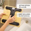 JS Gourmet Wooden Bamboo Bathroom Body Weight Scale with Digital