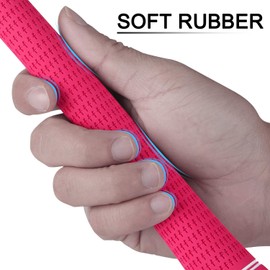 KINGRASP Golf Grips, Standard/Mid Size 5 Colors for Choice, Rubber Golf Club Grips 2021Golf Grips Kit (Gray, midesize)