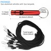Aluminum Alloy Survival Whistle, Extra Loud Aluminum Whistle with 7