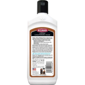 Weiman 3 in 1 Deep Leather Cleaner & Conditioner Cream - Restores Leather Surfaces - Use on Leather Furniture, Car Seats, Shoes, Bags, Jackets, Saddles