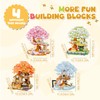 HJPLPXH Seasonal Cherry Blossom Tree Micro Mini Building Block Sets