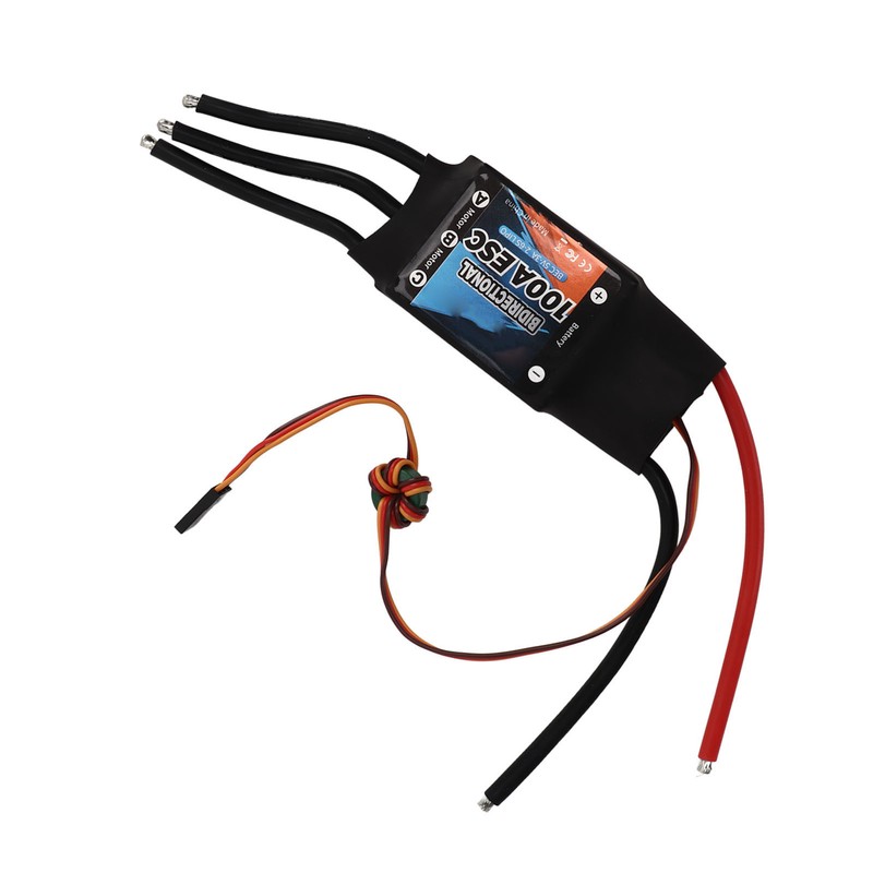 GTSKYTENRC Brushless ESC Bidirectional 100A 2‑6S BEC 3A 5V Electric