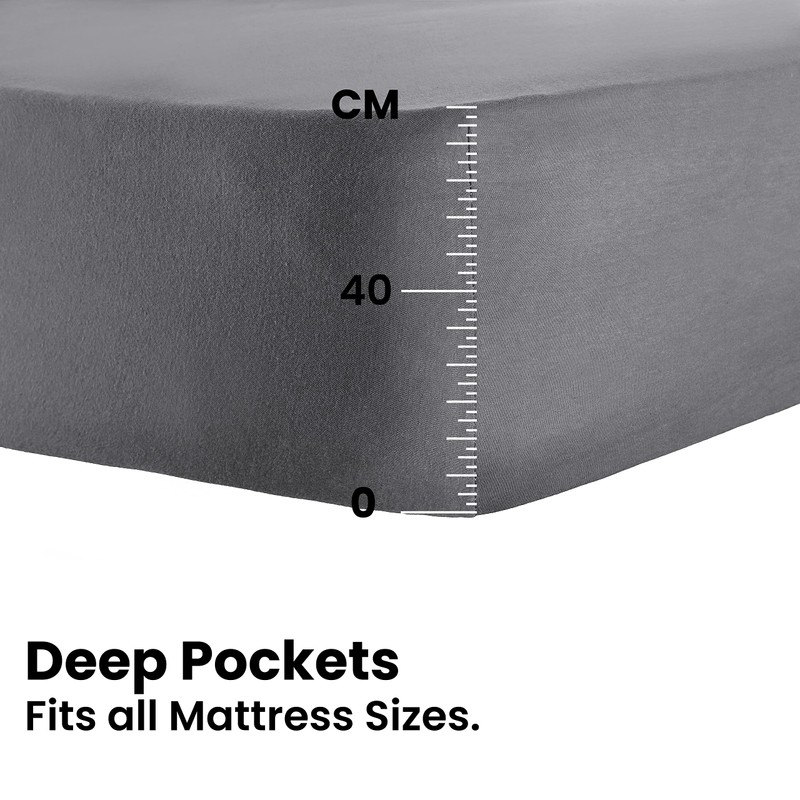 Tag Terry 100% Cotton Single Fitted Sheet | 1 Pack,