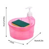 Kitchen Dish Soap Dispenser - Sponge Holder Washing Soap Dispenser,Sponge