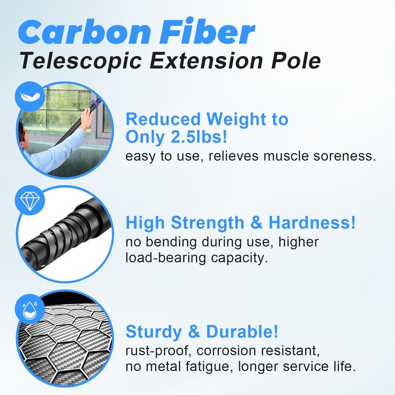DOBEN Carbon Fiber Christmas Light Pole Hanger Tool Tree, 4.7