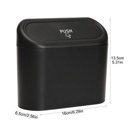 AUTUUCKEE 2 Pcs Car Trash Can Bin with Lid, Min Car Bin and 10 Rolls of Bin Bag, Leakproof Car Rubbish Bin Easy to Hang Car Bins for Front of Car Back Seat Car Accessories Office Bedroom Home