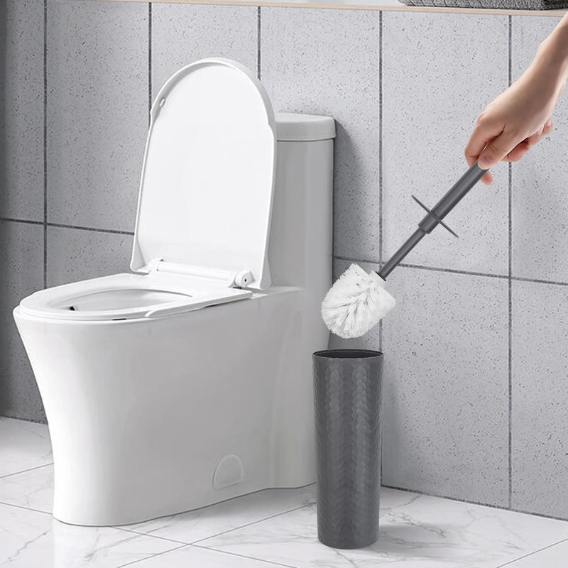 Juego de 2 Cepillos para Baño Ulable CP-JSE35 Gris Oscuro