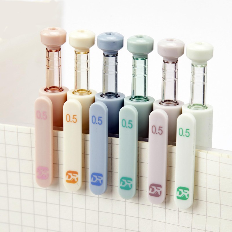 HeTaoCat 6Pcs Innovative Retractable Gel Pens with 6 Morandi color,