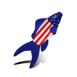 THQZLH USA American Fish Wind Sock Patriotic Wind Socks for Outside 40 Inch Summer Windsocks Durable
