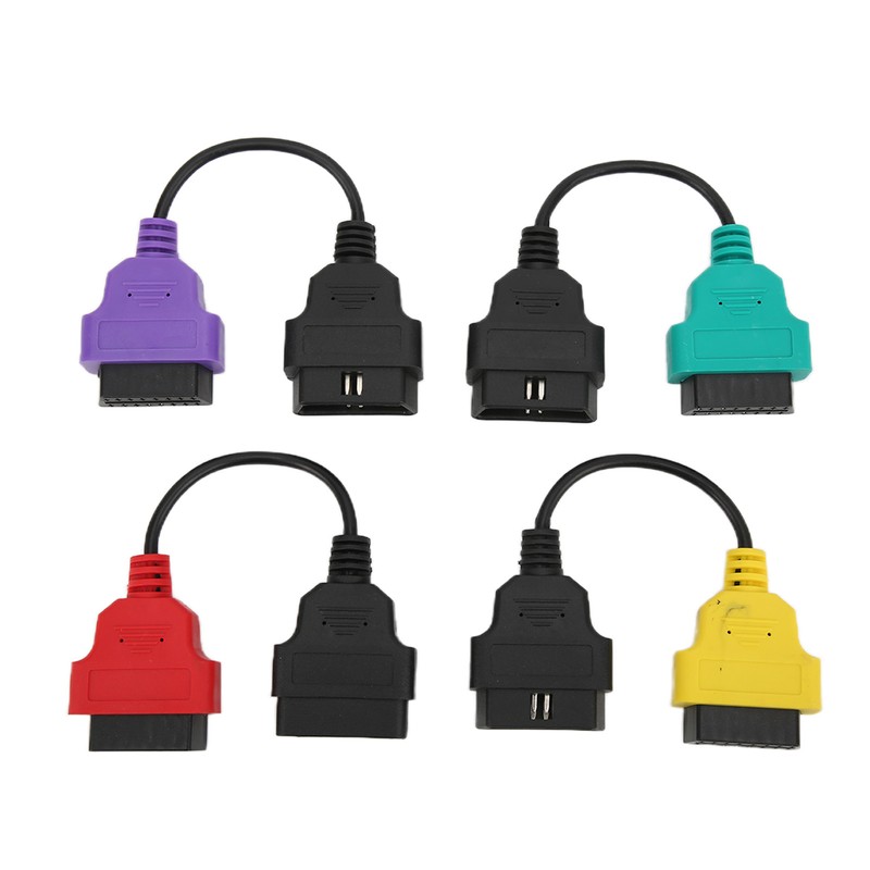 4pcs OBD2 Scanner Cable Adapter Diagnostic Connector Car Scan Tool