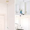 ElekTek Premium Brass Bathroom Light Pull Cord Switch Kit -