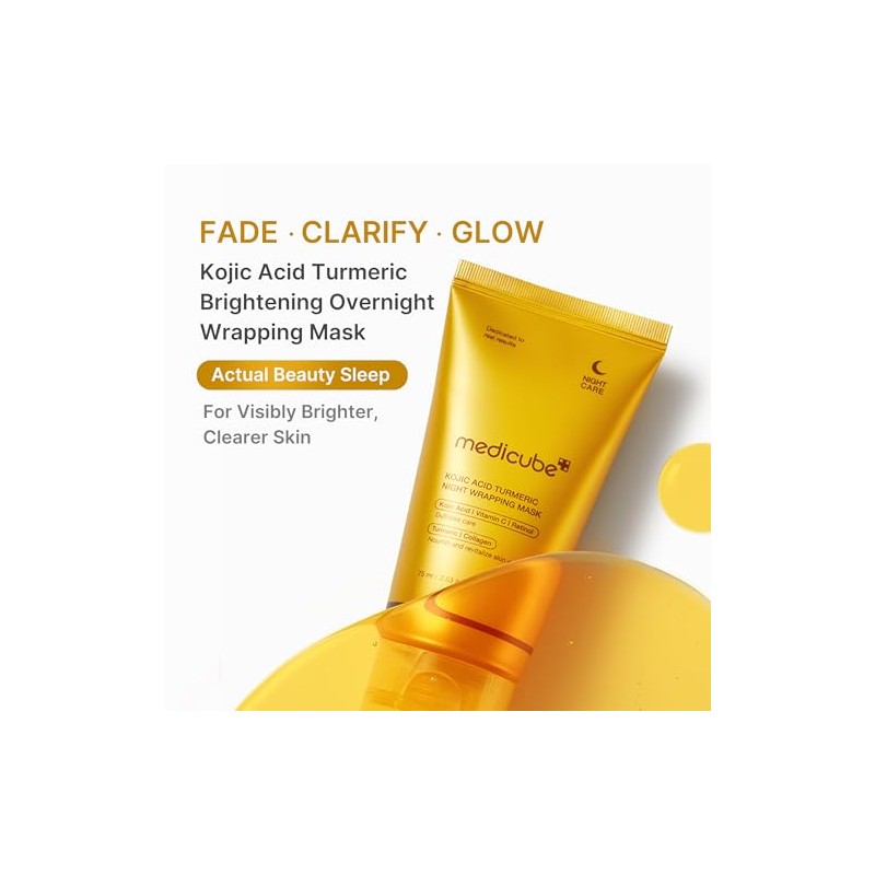 Kojic Acid Turmeric Night Wrapping Mask by Medicube for Women