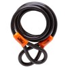 Burg-Wachter 122C Double Loop Vinyl Coated Multi-Stranded Braided Steel Cable,