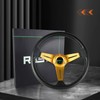 RASTP Universal Racing Steering Wheel 13.8”/350mm 6 Bolts Grip Vinyl