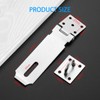 Helonge Door Hasp Latch, 5 inch Hasp Lock Stainless Steel