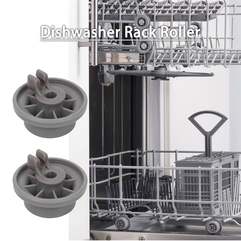 Walmine 8 Pieces Plastic 165314 Dishwasher Lower Rack Roller &