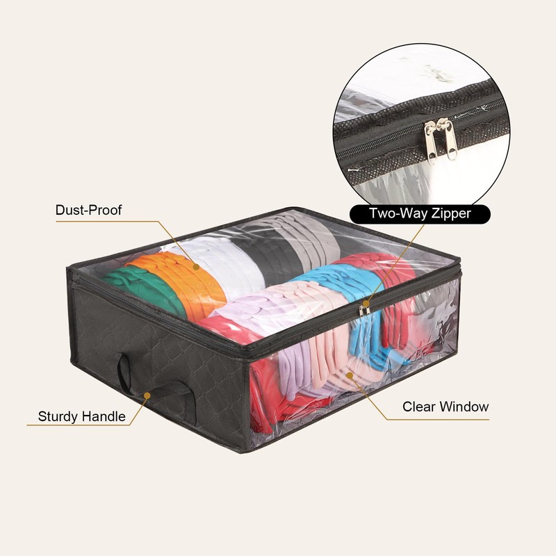ANLIOTO 2 Pcs Hat Organizer for Baseball Cap, Hat Storage