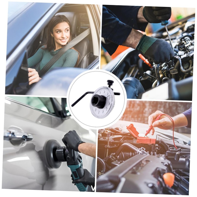 Operitacx Adjustable Torque Wrench Gauge for Accurate Angle Measurement Durable