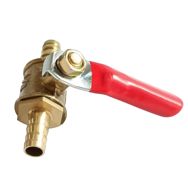 Joywayus Brass Shut Off Ball Valve 1/4" Barb x 1/4"