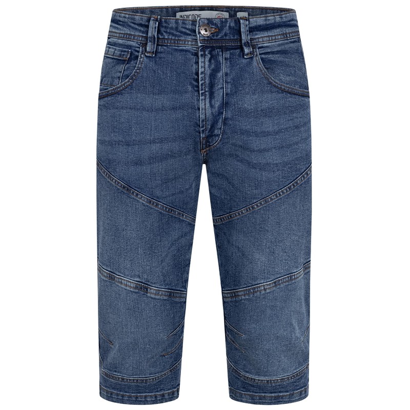 Indicode Men's Fortune Denim 3/4 Stretch Shorts - xxl