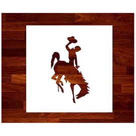 Wyoming Bucking Bronco ~ Stencil ~ 11" OVERSIZED ~ Custom Stencil