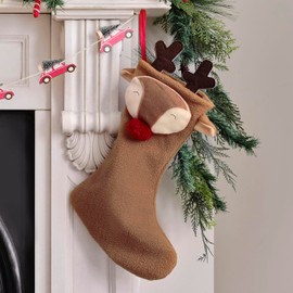 Ginger Ray Reindeer Christmas Stocking Hanging Fireplace Decoration