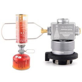 Campingmoon Gas Canister Refill Adapter, Portable Outdoor Gas Saver Lindal Valve Canister Shifter, Camping Canister Vent Valve, Z15 (Z15 + Z11)