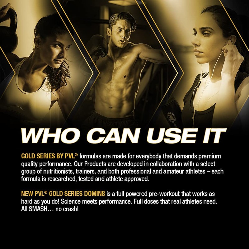PVL Gold Series Domin8 | Pre-workout Superfuel - full dose