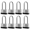 SafiSwords 8-Pack Keyed Alike Laminated Steel Padlocks Keys, 1-3/4" Wide,
