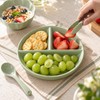 Ceramic Divided Plate Set for Everyday Meals – 3-Section Serving