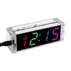 ieron 4 Colorful Digits DIY LED Digital Alarm Clock Kits,LED