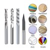 10Pcs CNC Router Bit Combination Kit, 1/8'' Shank End Mill