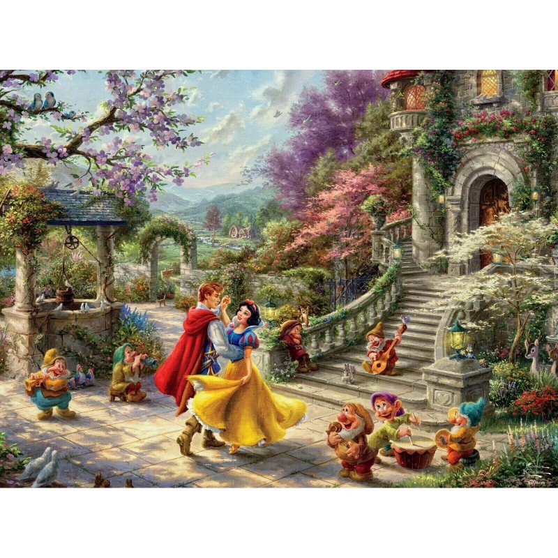 ceaco Thomas Kinkade ~ Snow White Dancing In The Sunlight
