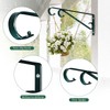 Plant Hangers Outdoor (2 Pack-15.4 Inch Blackish Green) Plant Hooks
