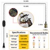 Plug in Pendant Light Cord hanging light kit with dimmer