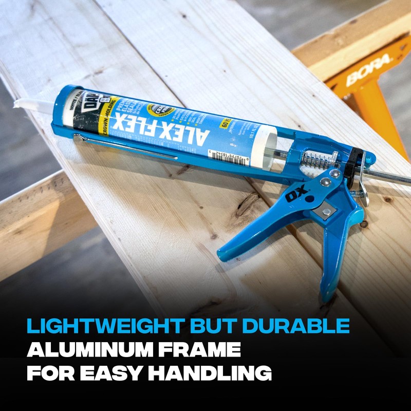 OX10-Ounce Skeleton Caulk Gun | 10:1 Thrust Ratio OX-T046206