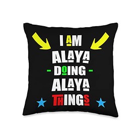 I'm Alaya Doing Alaya Things Cool Funny Christmas Throw Pillow