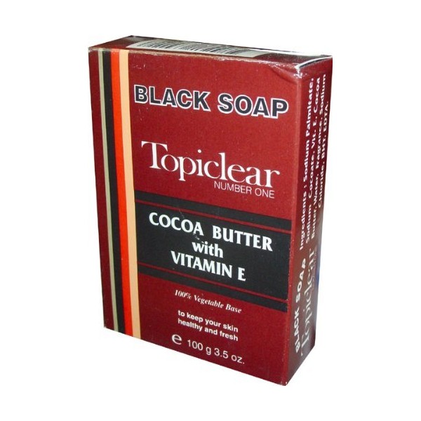 Topiclear Number One Black Soap - 3.5Oz